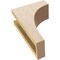 Ekena Millwork 4"W x 8"D x 12"H Classic Huntington Rough Cedar Woodgrain TimberThane Corbel, Primed Tan CORUR04X08X12HUNRCPR - alternate 3